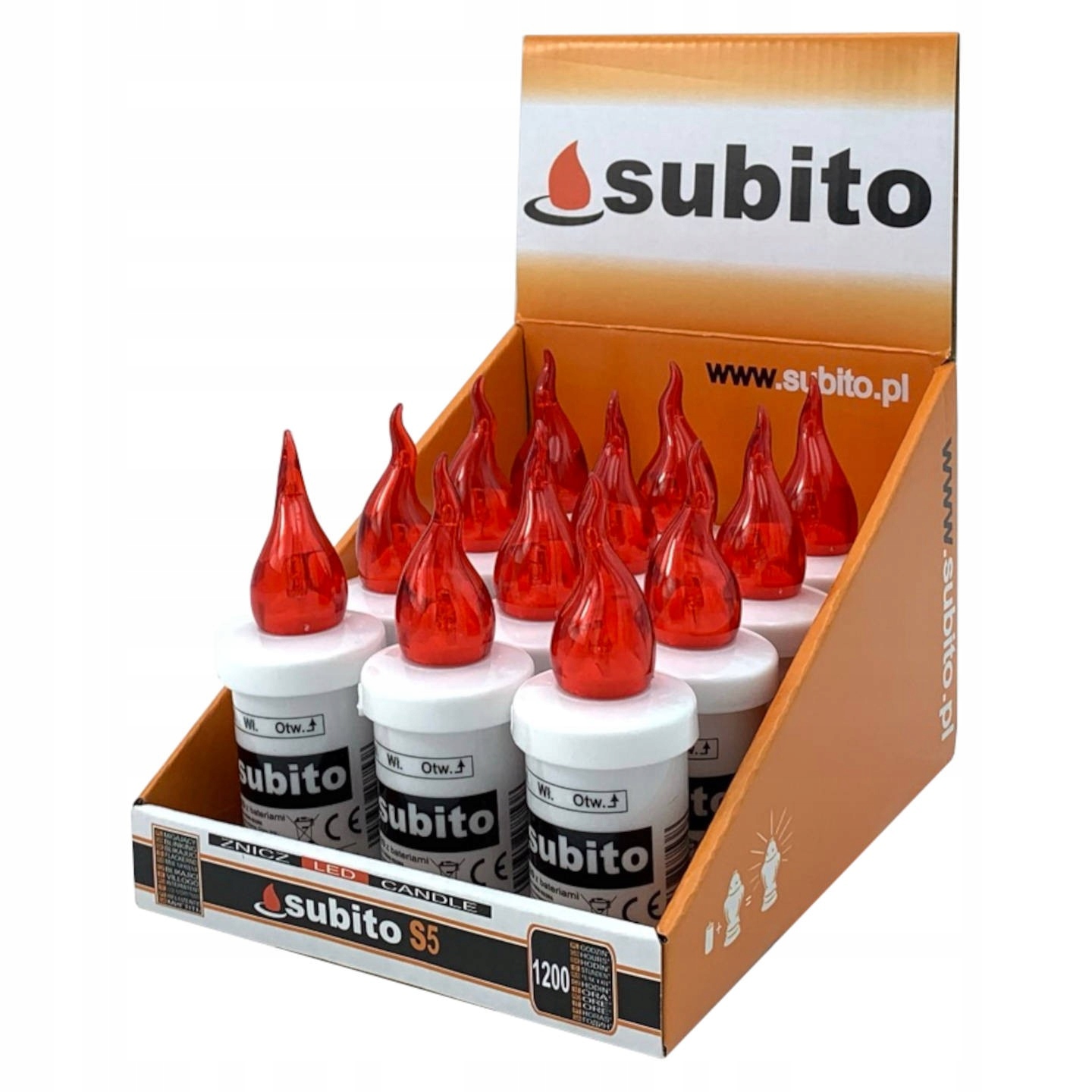 

Wkłady Subito S5 12szt. czerwone