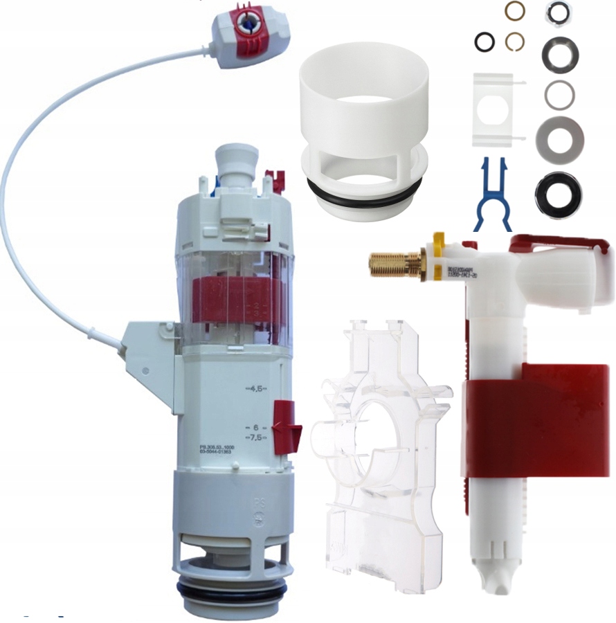 Opravná sada Sanit Vip Wc Napouštěcí ventil 3/8 Vypouštěcí mechanismus