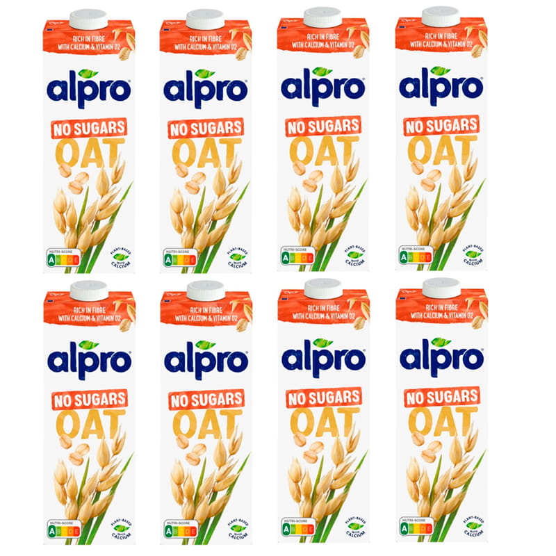 Napój owsiany bez cukru Alpro 8 x1 litr