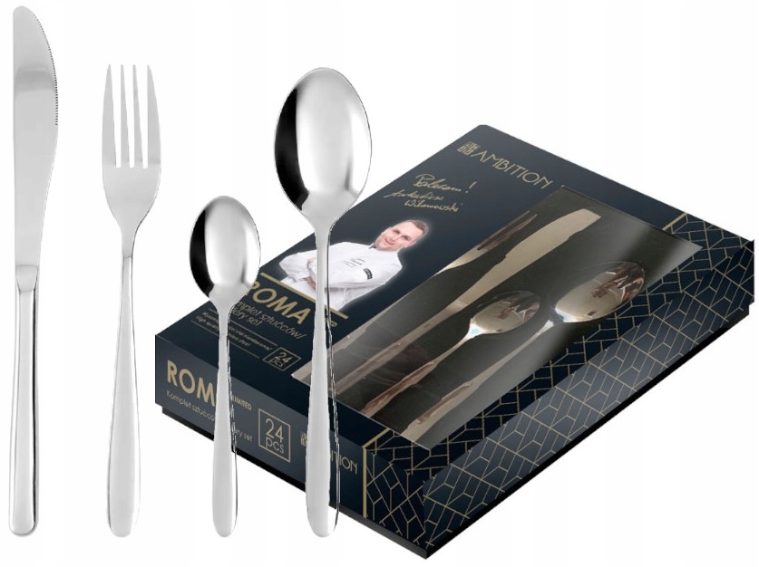 

Ambition Sztućce 24 El 83893 Roma Komplet Stal