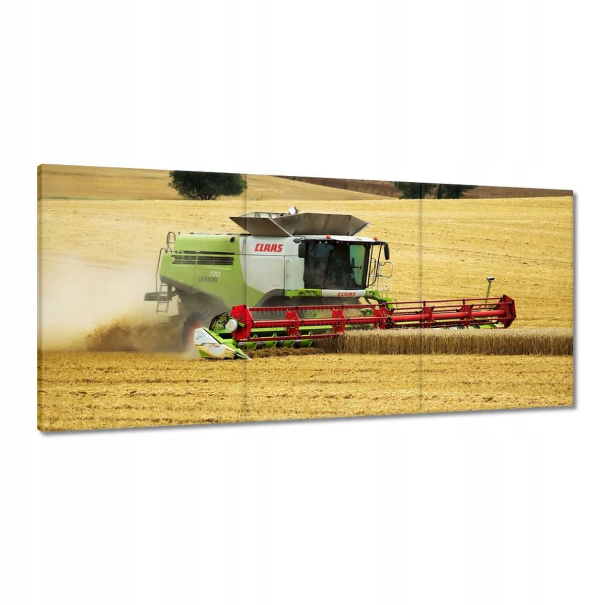 Obrazy 210x100 Kombajn Claas seká žně