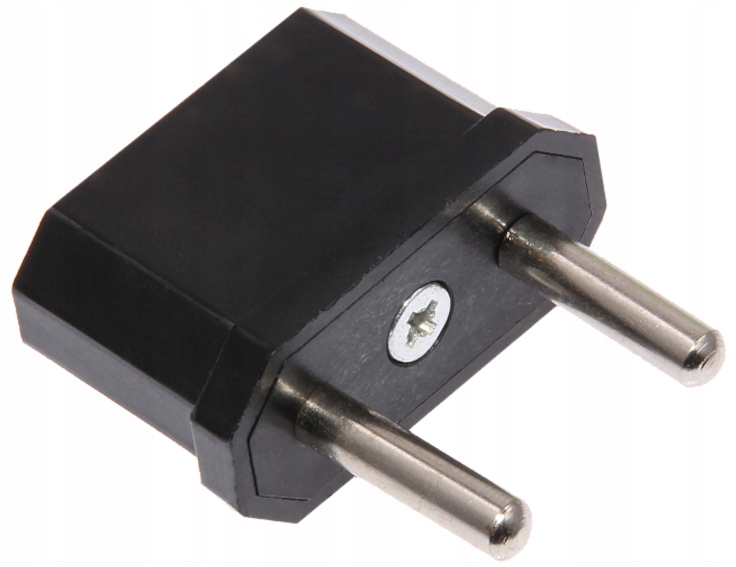 Adapter podróżny wtyk PL - gniazdo USA czarny