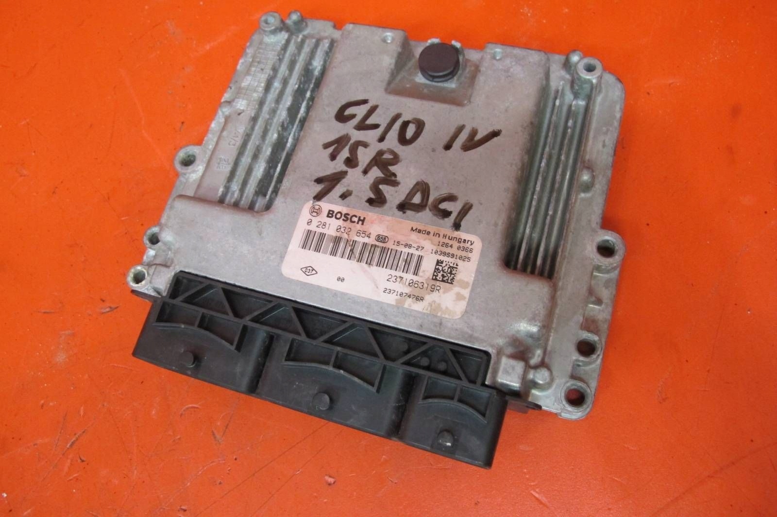 RENAULT CLIO IV 4 1.5 DCI K9K612 control unit computer 0281032654 237106319R
