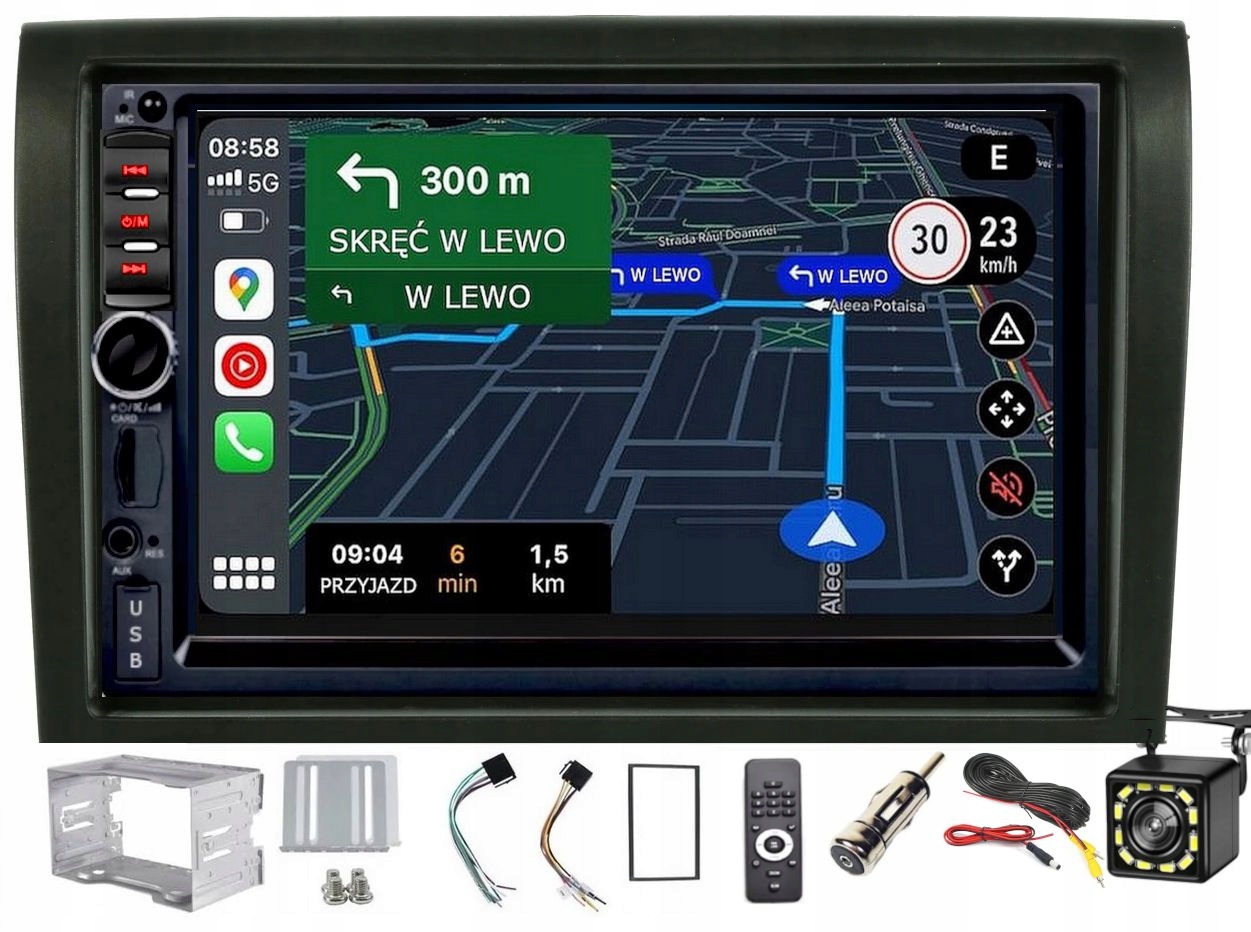 Autorádio Fiat Ducato 2006-15 Bt Usb MP3 Carplay Android Auto