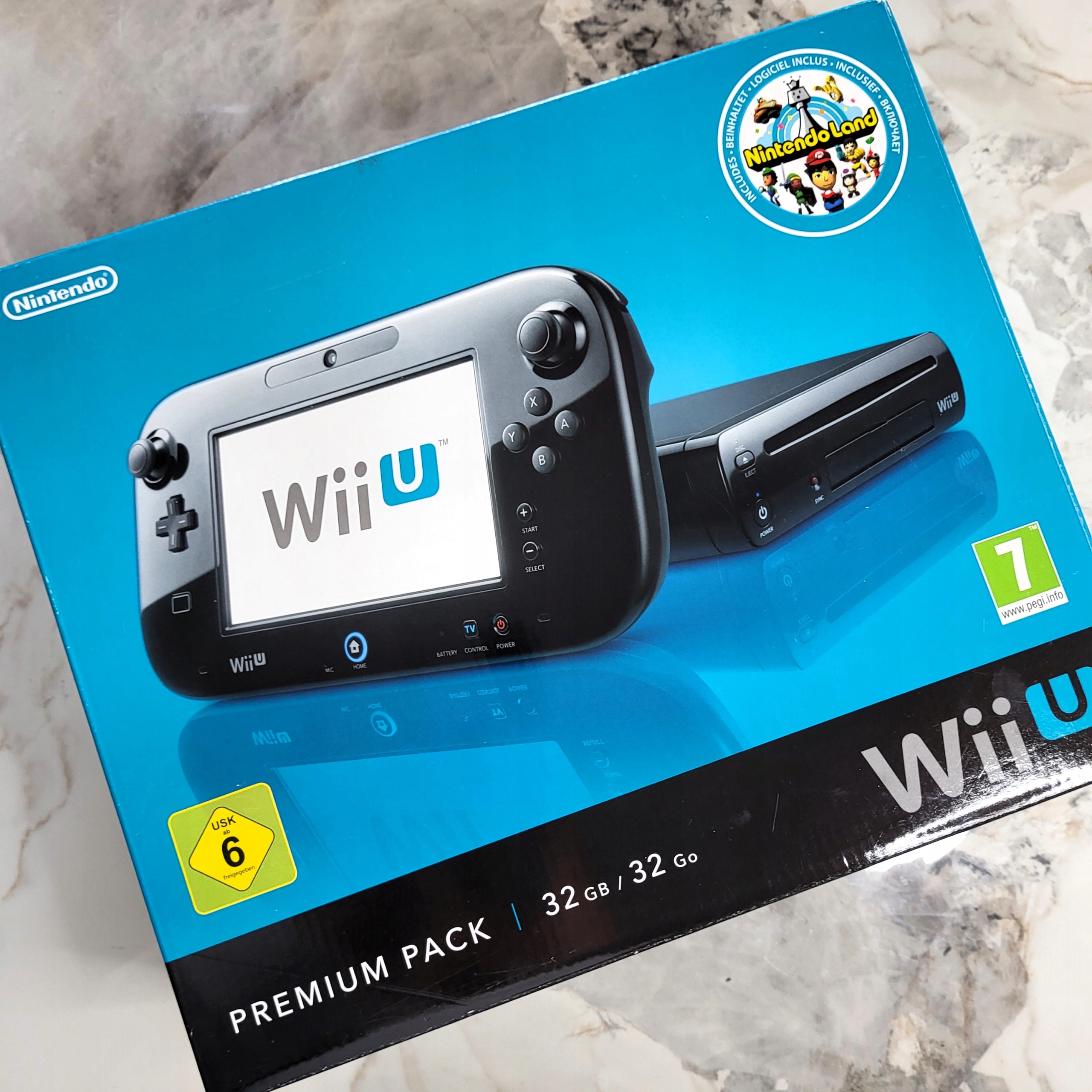 Konsola NINTENDO WII U 32GB + NINTENDOLAND Komplet Stan BDB 8/10 BOX