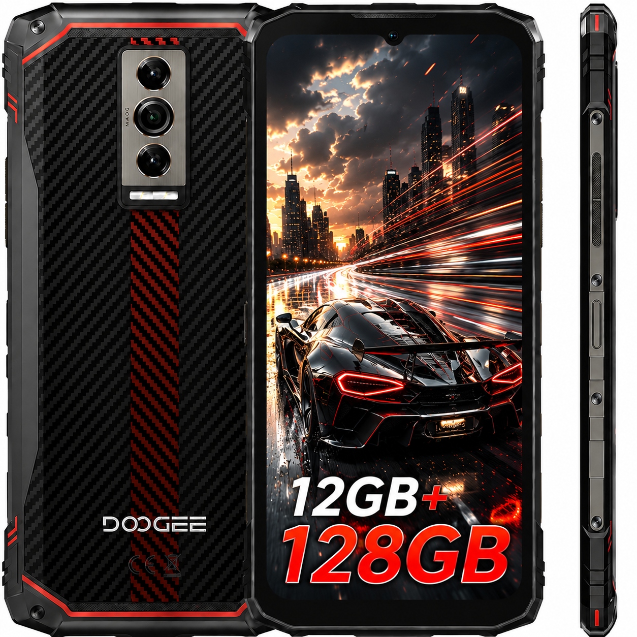 Pancéřový smartphone Doogee BLADE10 9+128GB 6,56" Hd+ IP68 Dual Sim Android