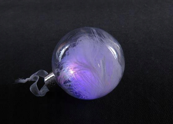 bombka led PIÓRKA 8cm — 3
