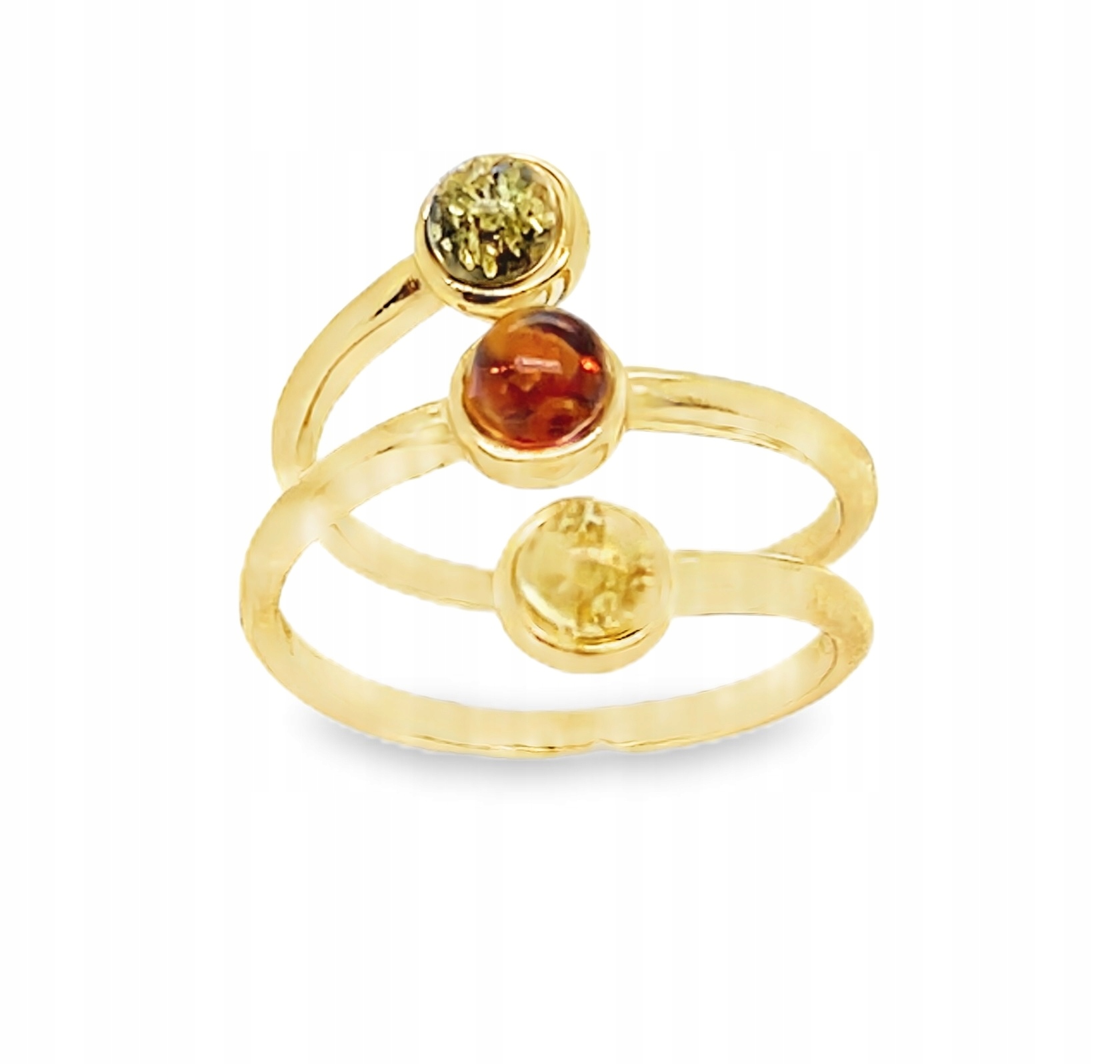 Prstýnek s baltským jantarem, nastavitelný, Film 360