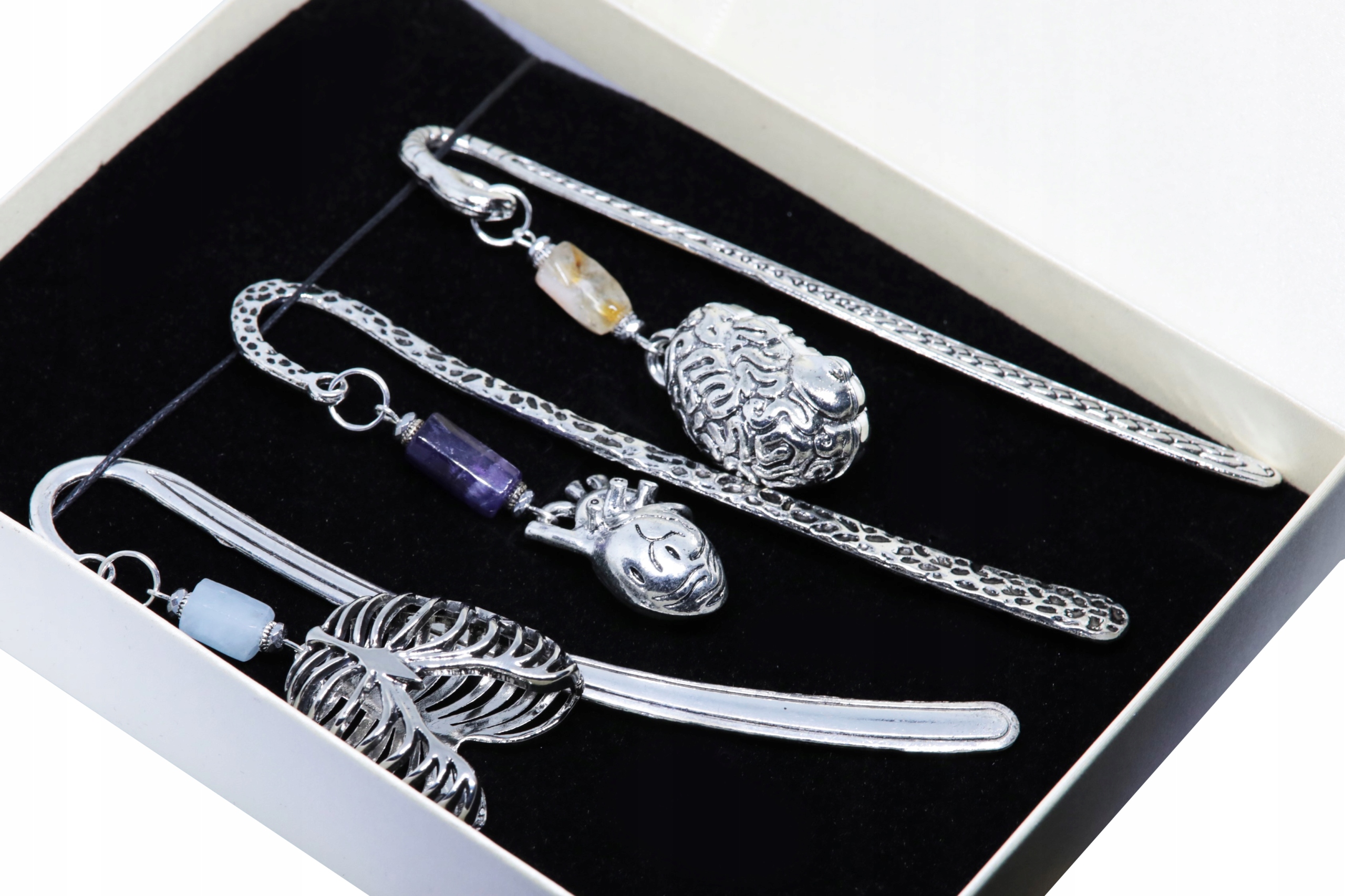 Záložky Do Knih mozek srdce plíce žebra Dárek kameny pro lékaře