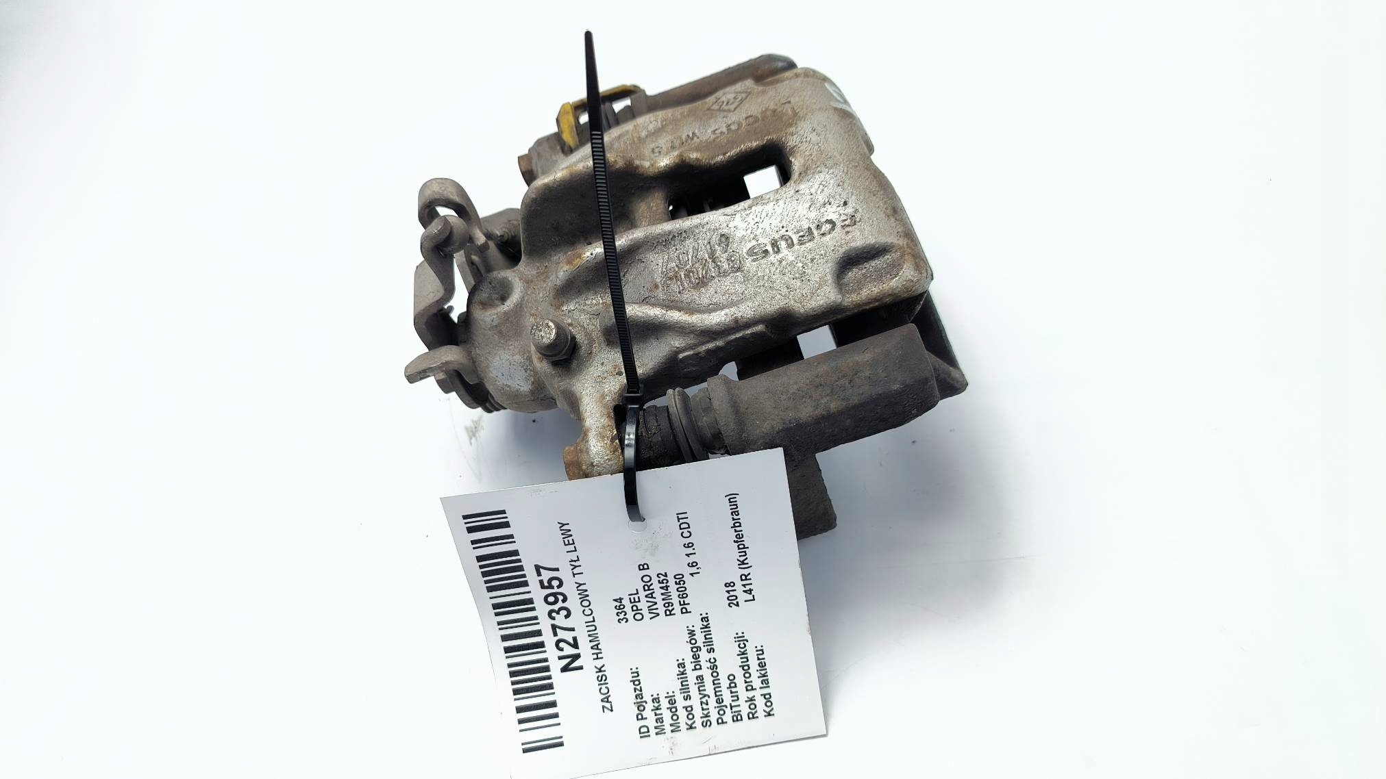 caliper brake rear part left OPEL VIVARO B