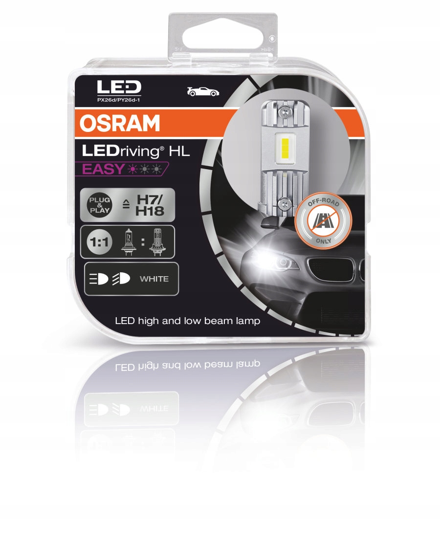 

Osram Żarówki Samochodowe Led H7/H18 6000K Easy