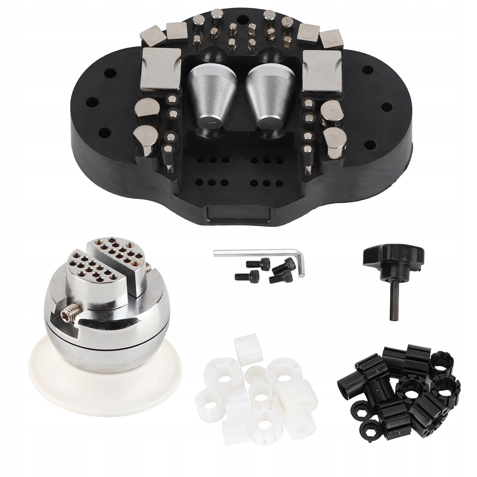 Kuličkový Svěrák 32KS S Nastavitelnými Čelistmi A Diamanty Pro Nastavení Bloků