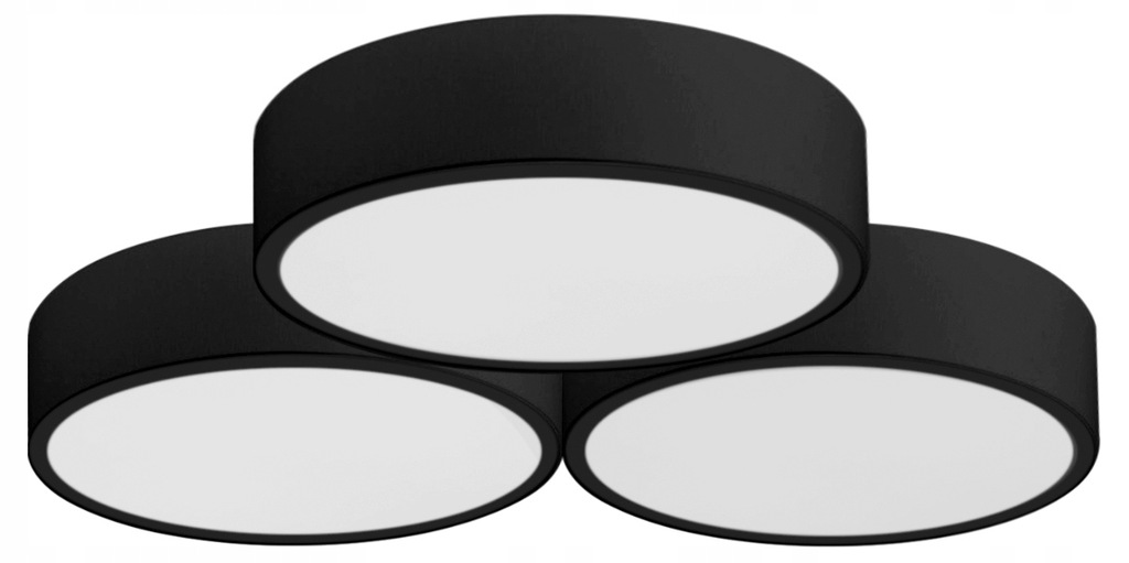 Lampa APP878-C Trojitá Čierna 40cm