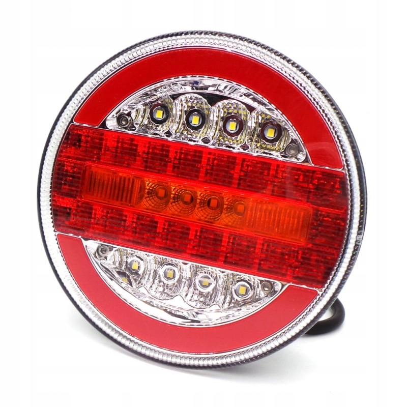 Kombinovaná Led lampa, 12-24 V, kulatá 1 Ks