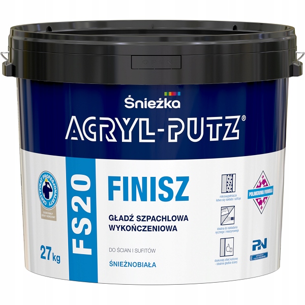 Sněhulák Acryl-Putz Fs 20 Finish hotová stěrková stěrka 27 kg
