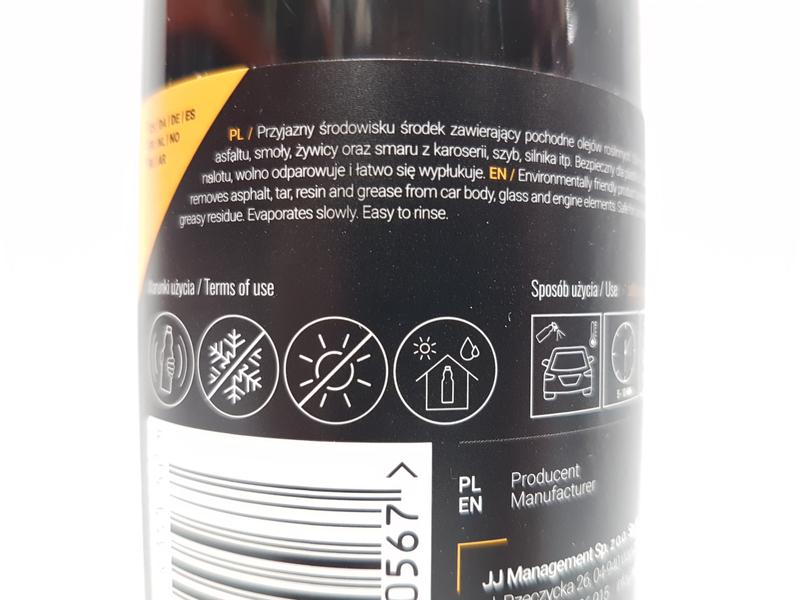 ADBL TAR AND GLUE REMOVER USUWA SMOŁĘ KLEJ 500ML Producent ADBL