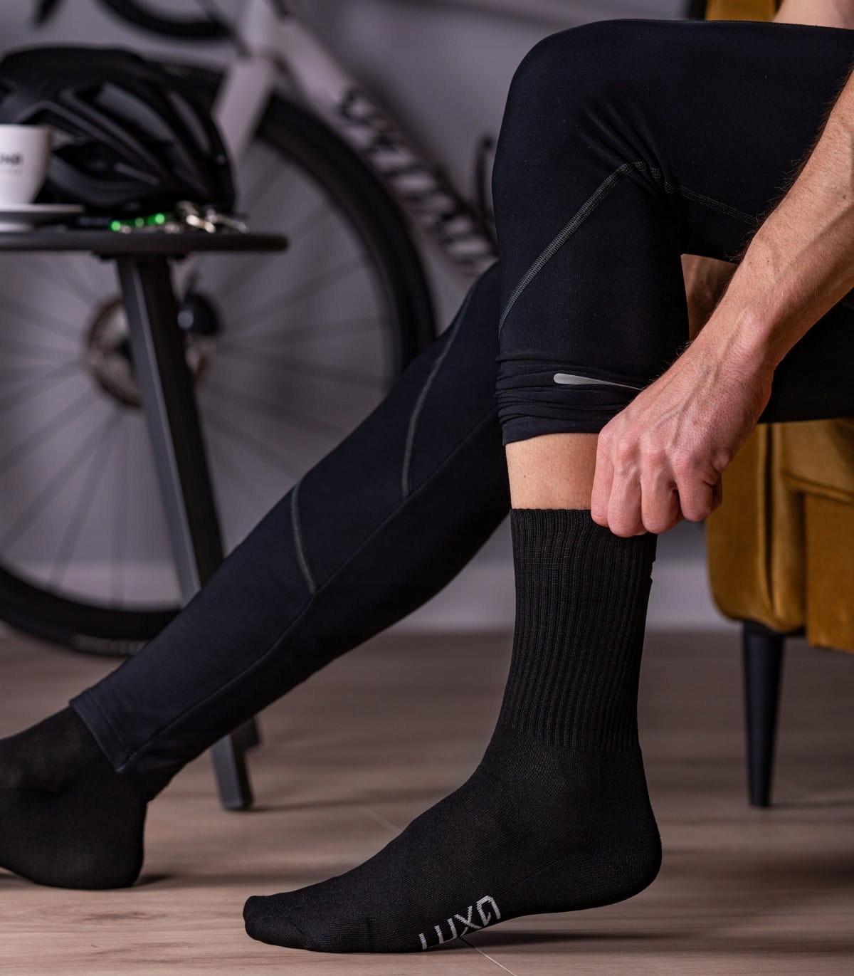 Luxa Vision rowerowe skarpety jesienne odblaskowe Rozmiar 39-41