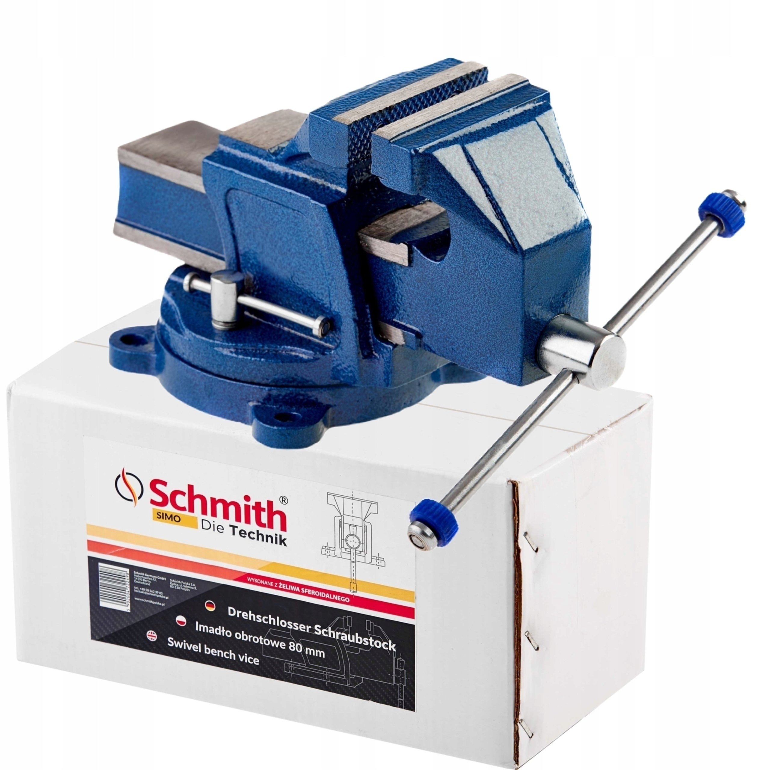 

Schmith Solidne Imadło Stołowe Ślusarskie 125MM