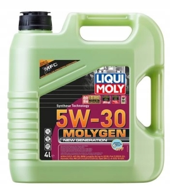 Olej 5v30 4 l molygen c2/c3 sn 229.31 229.51 229.52 LM21225 Liqui Moly