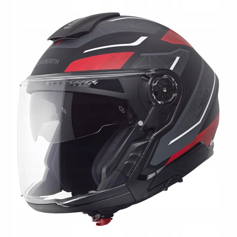 Motocyklová prilba Schuberth J2 Ece Sigma Red čierna červená Darčeky