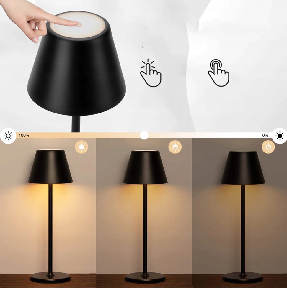 LAMPA LAMPKA DOTYKOWA STOŁOWA NOCNA BEZPRZEWODOWA Marka inna