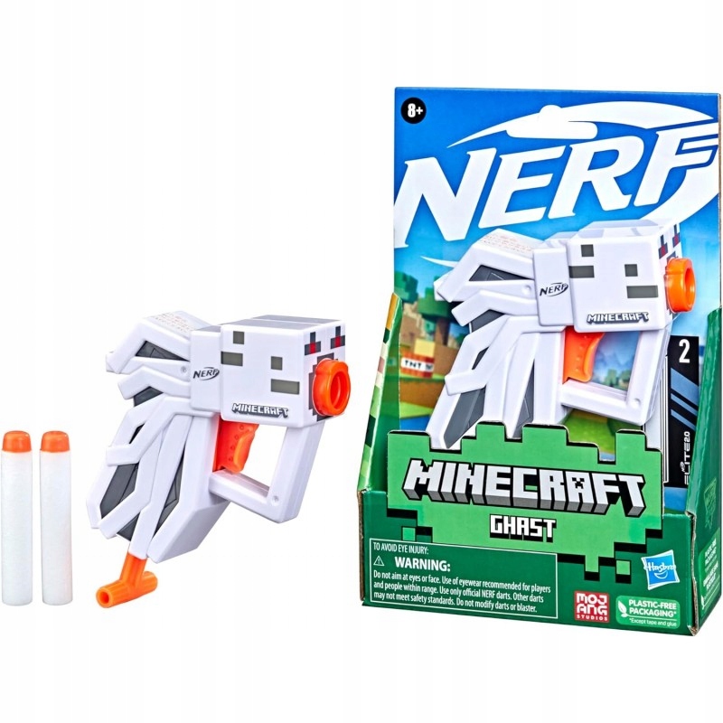 Hasbro Nerf Minecraft Pistolet Mini Blaster GHAST F4421 Marka NERF