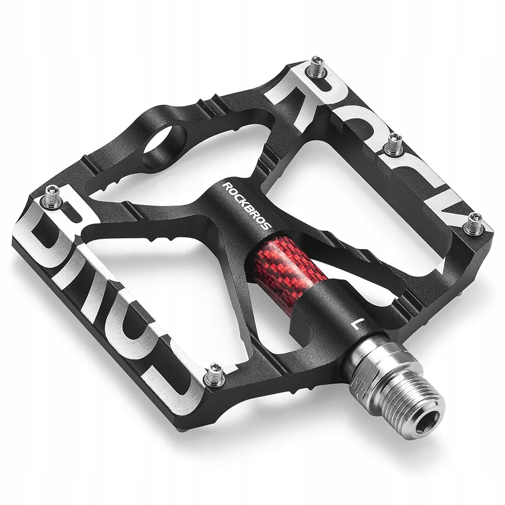 Zestaw pedałów rowerowych platformy Mtb ze stopu aluminium czarne