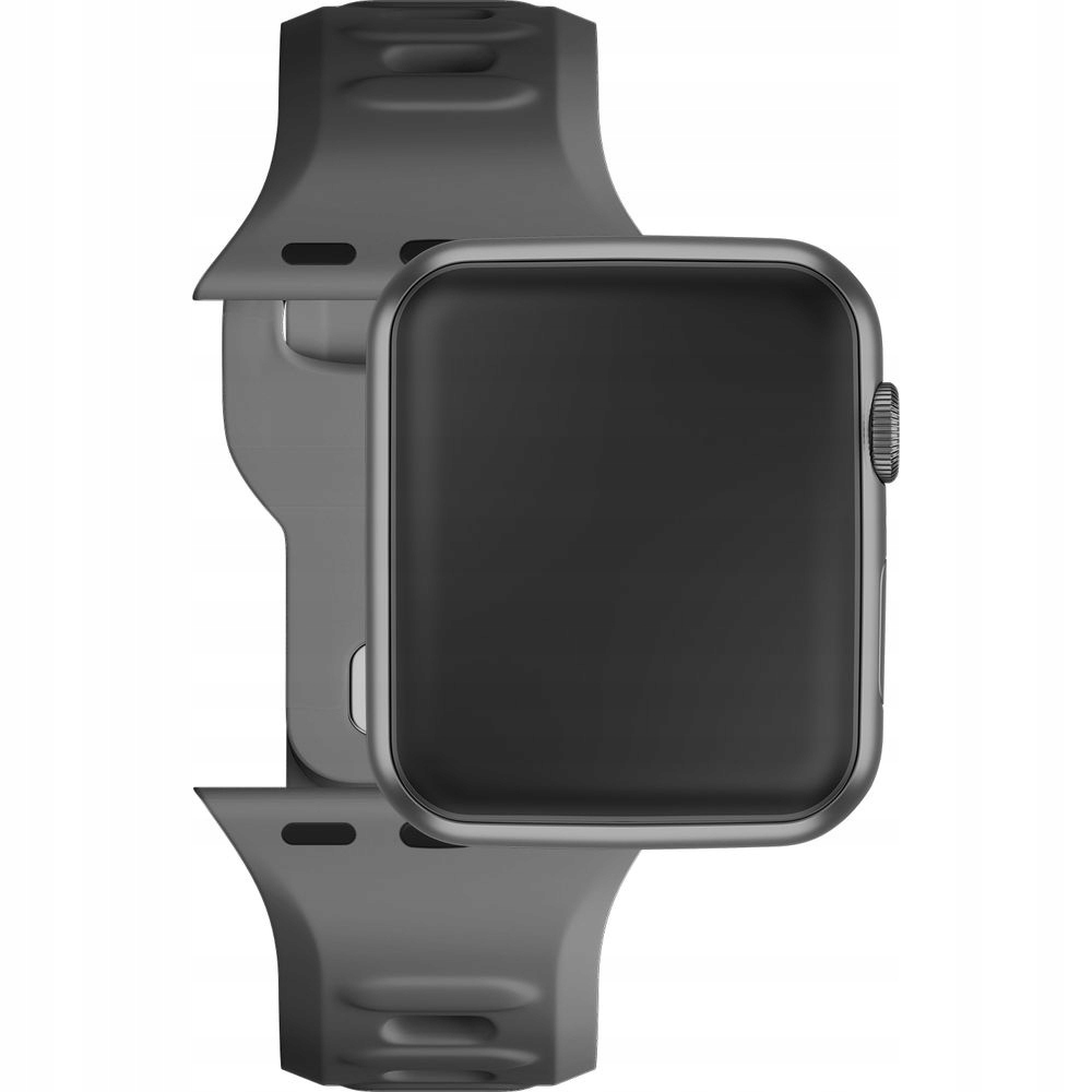 Pasek silikonowy 3mk Silicone Watch Strap do Apple Watch 38 40 41 mm szary