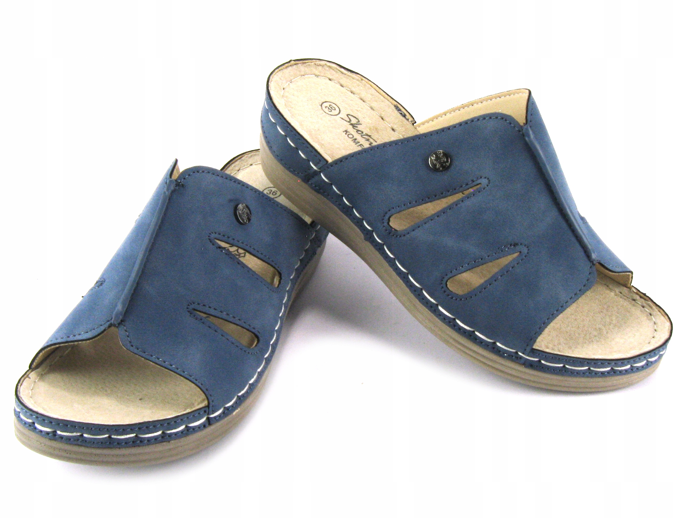 KLAPKI SANDAŁY ŁADNE DAMSKIE WYGODNE 644 GRANAT 36