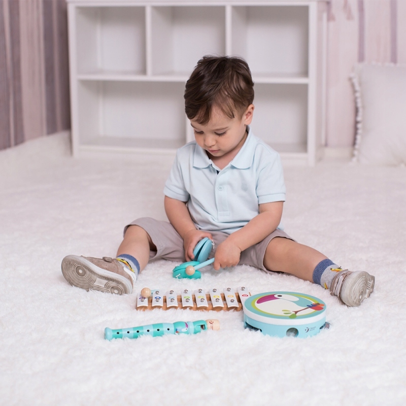 ZESTAW MUZYCZNY DREWNIANE INSTRUMENTY DLA DZIECI Płeć chłopcy dziewczynki