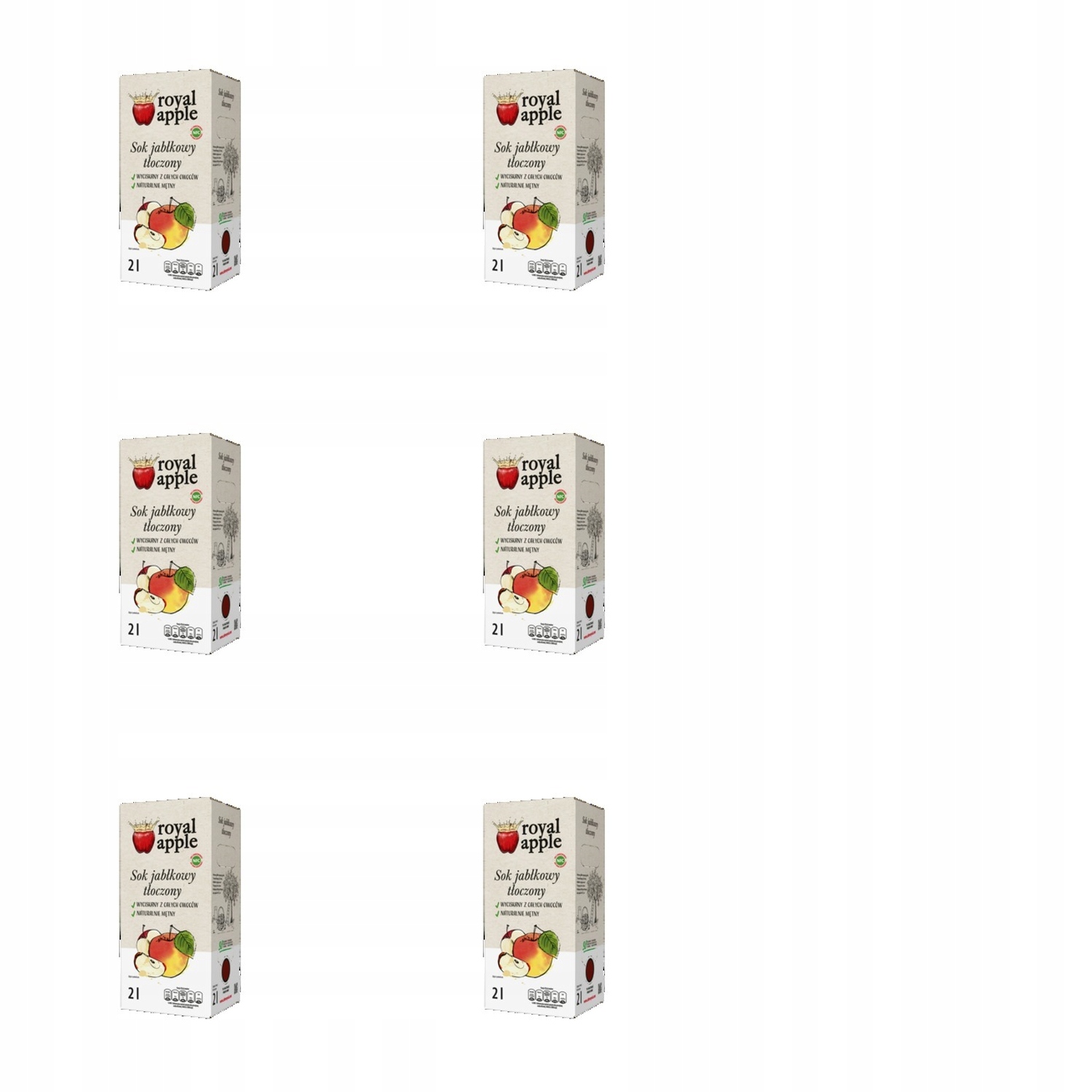 6x 2l Sok JABłkowy nfc royal apple Zgrzewka