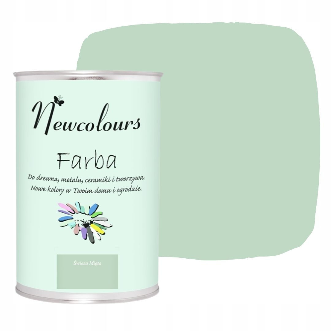 Farba do mebli Newcolours Świeża Mięta 900ml