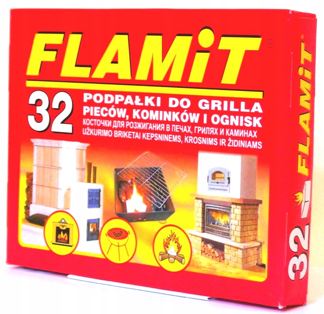 

Podpałka Rozpałka 32 Kostki Grill Kominek Piec