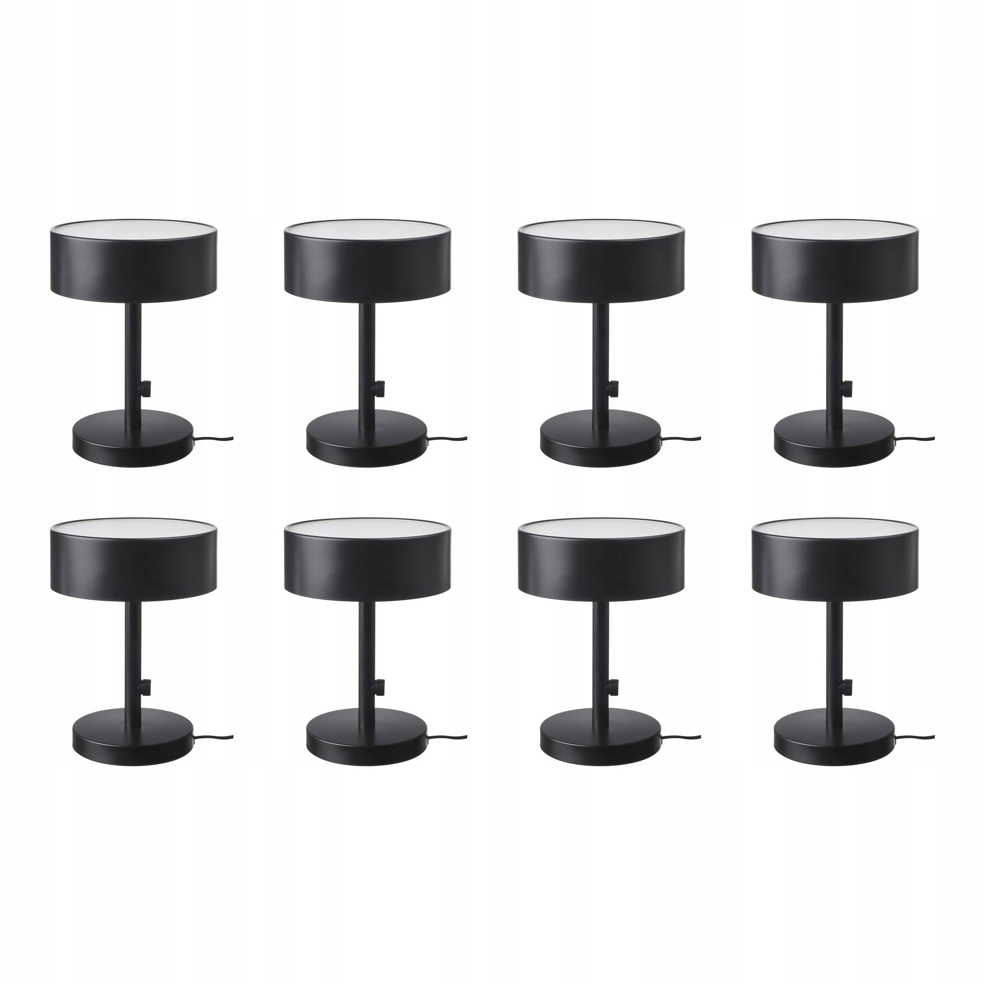 8 szt. Lampa stołowa Nymane antracyt 33 cm nowoczesny design