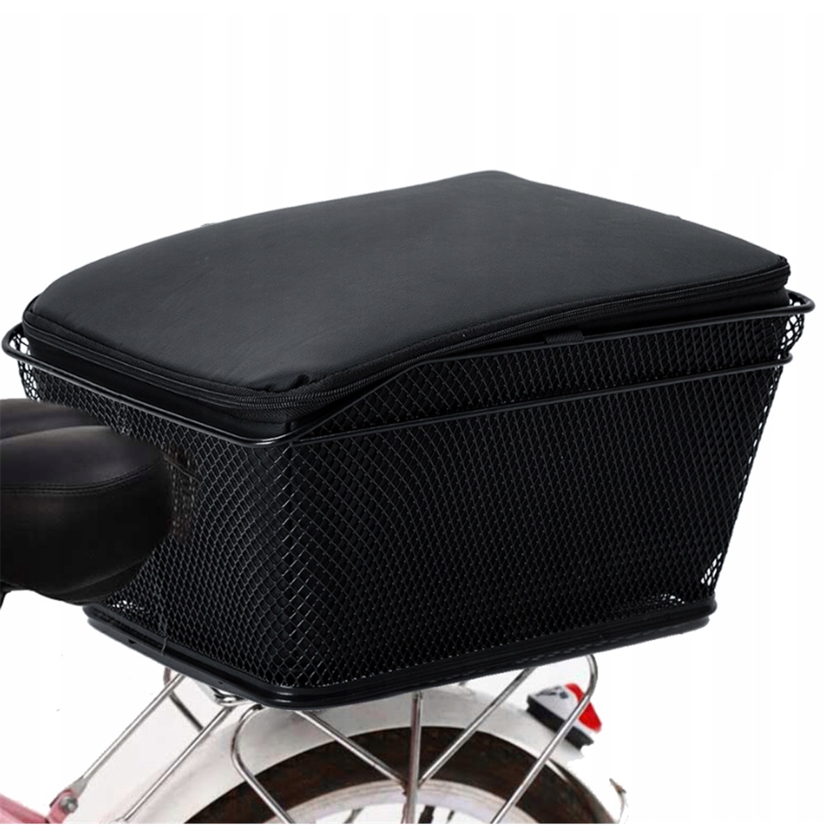 Tylny kosz Koszyk rowerowy Wodoodporny Czarny