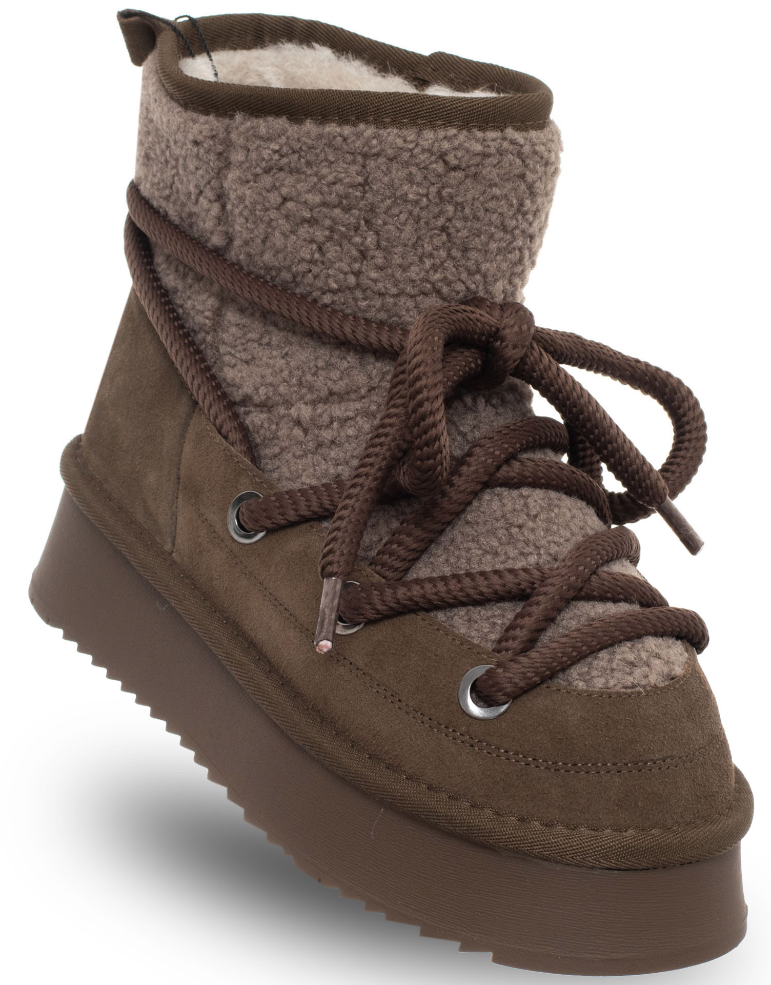 Dámské boty Solo Soprani Couture SCW421P17/03 kožené sněhule hnědé