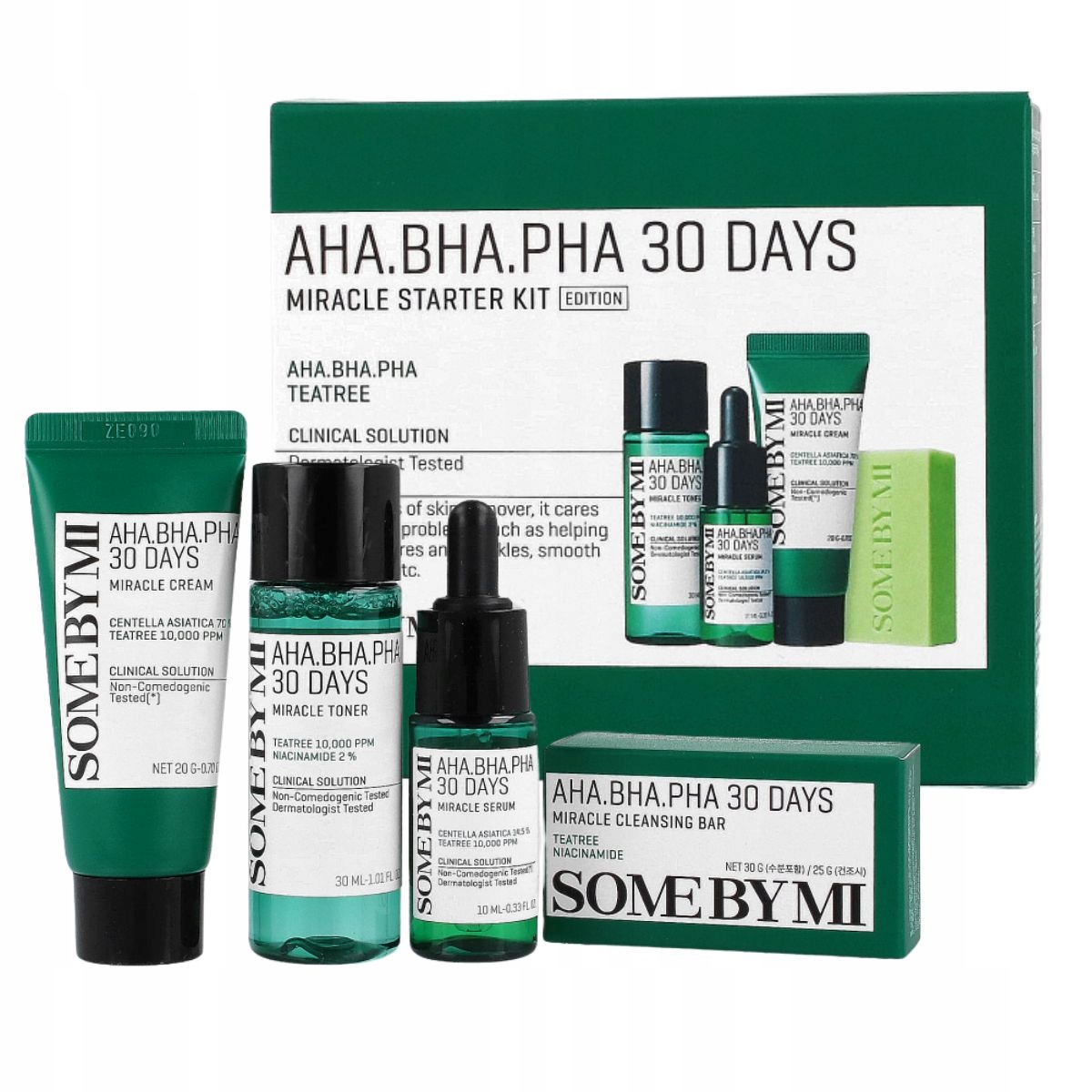 Some By MI Aha Bha Pha Miracle Starter Kit Sada kosmetických přípravků s kyselinami