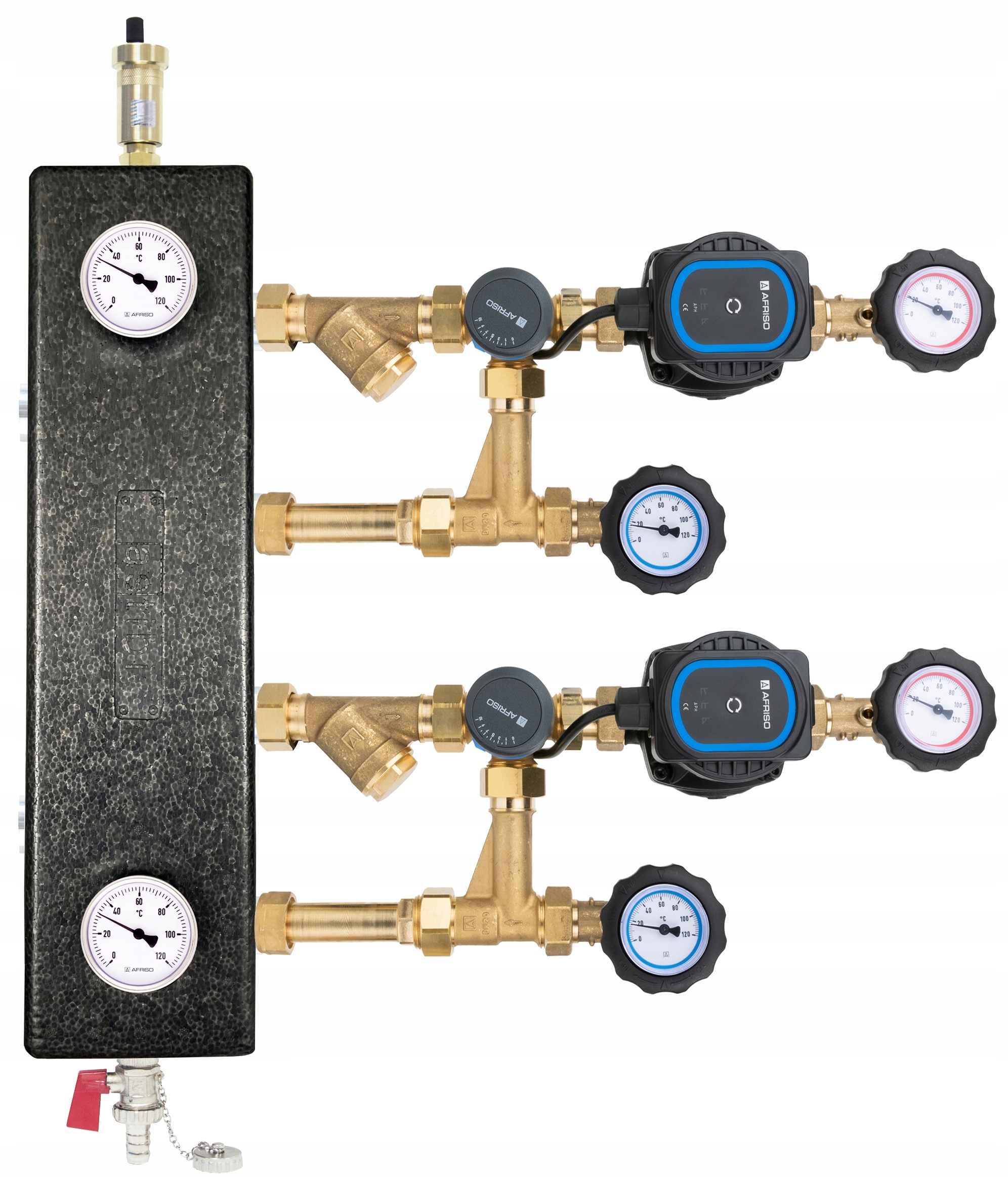 Sada Na Miešanie Hydraulickej Spojky S Dvoma Časťami S Ventilom Arv 362 Afriso