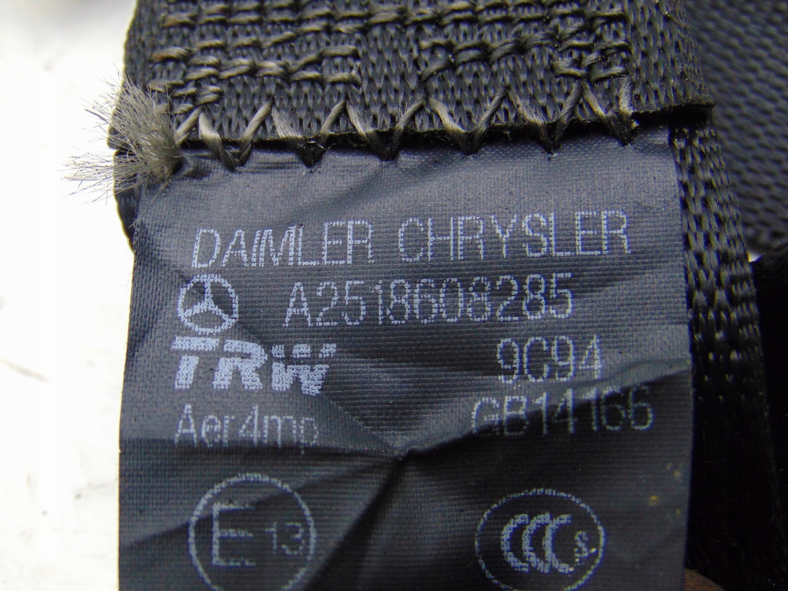 Gurten Sicherheits rechts heck MERCEDES W251 R