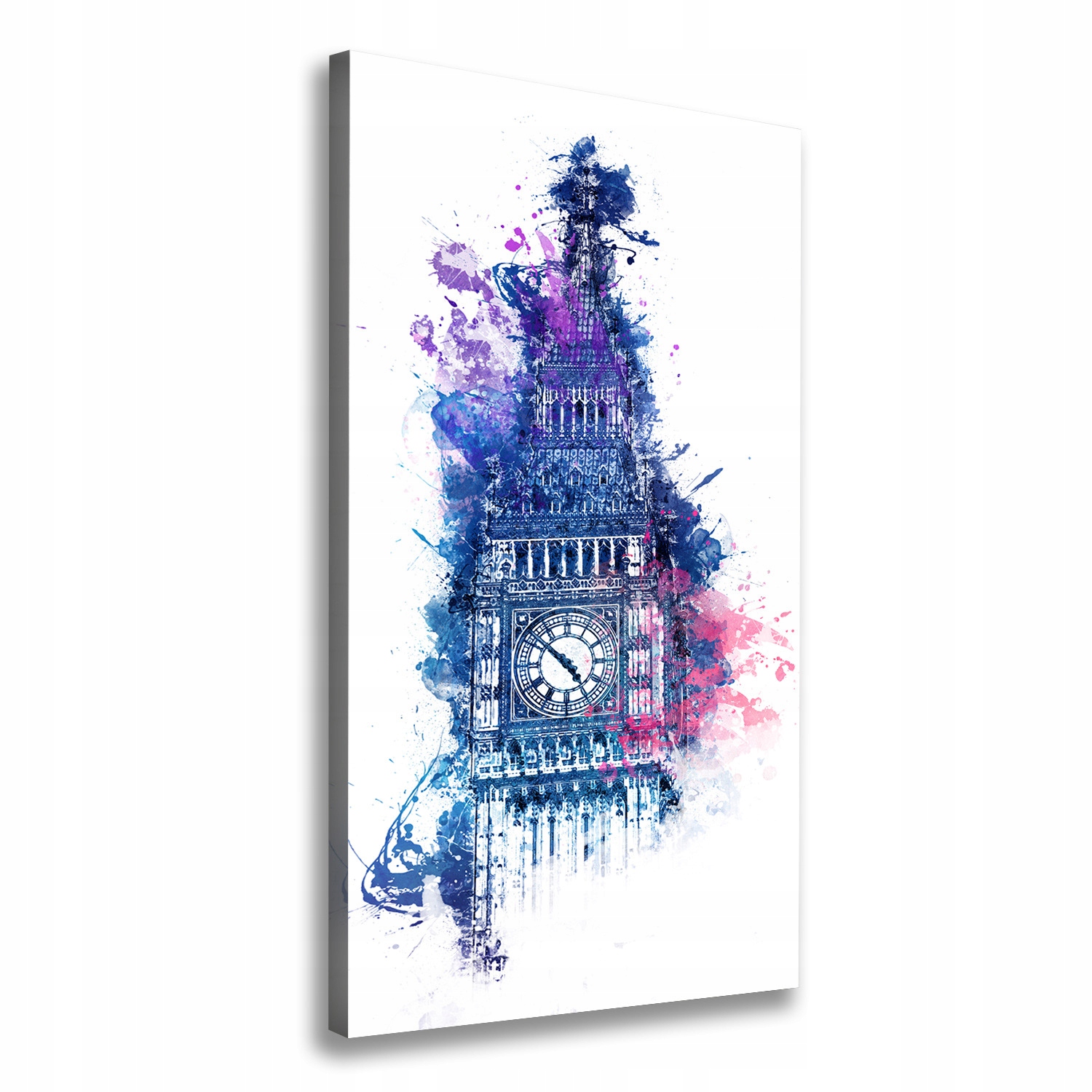 

Foto obraz na płótnie Kolorowy Big Ben 60x120 cm