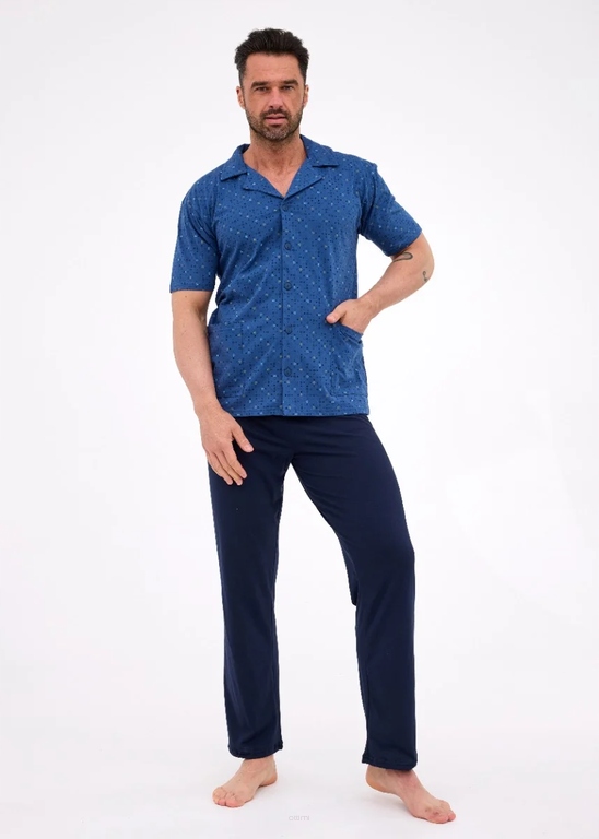 Pánské pyžamo Cornette se zipem 318/57 vel 2XL