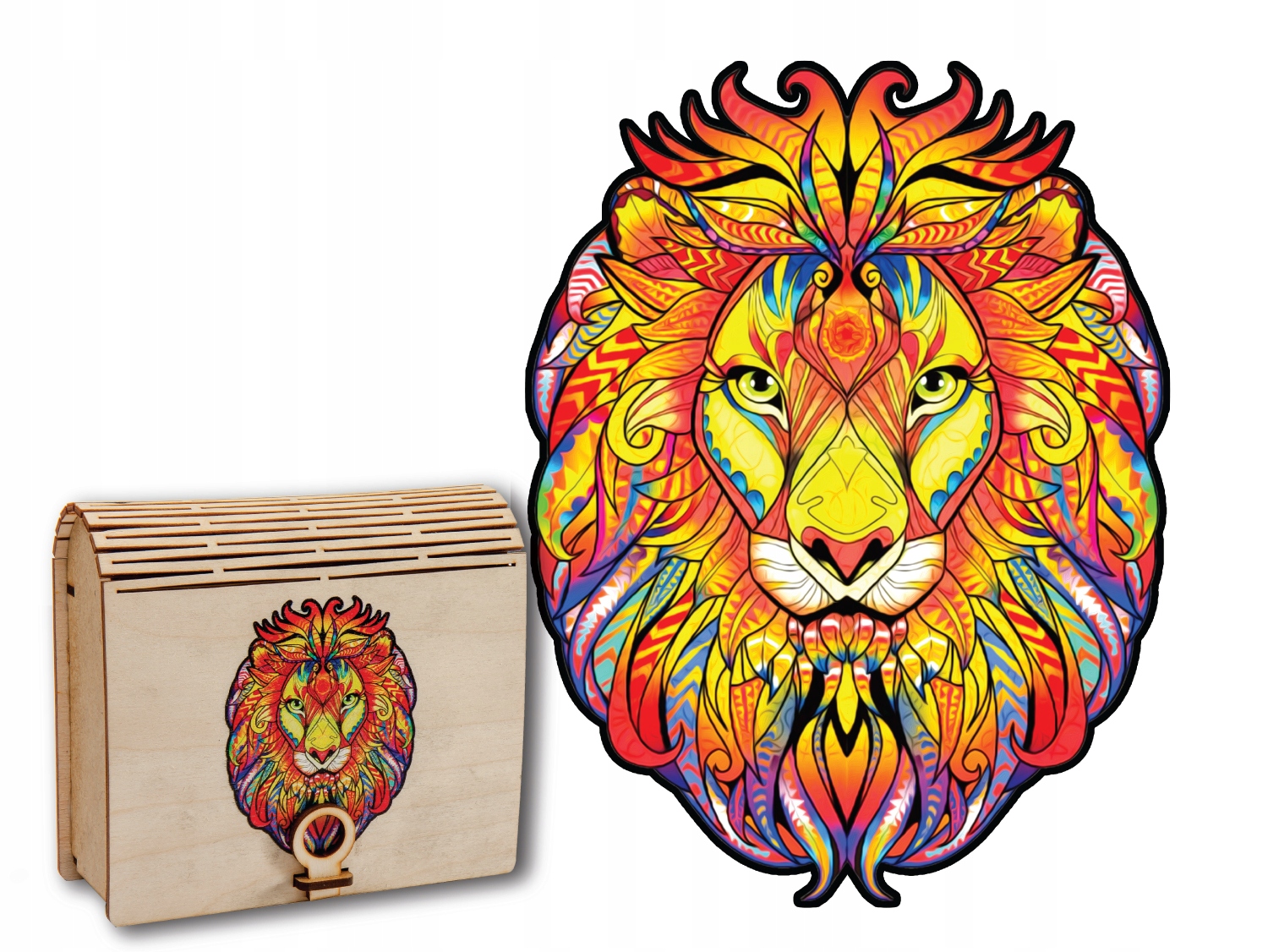 

Puzzle Drewniane dla dorosłych Lew 2 XXL