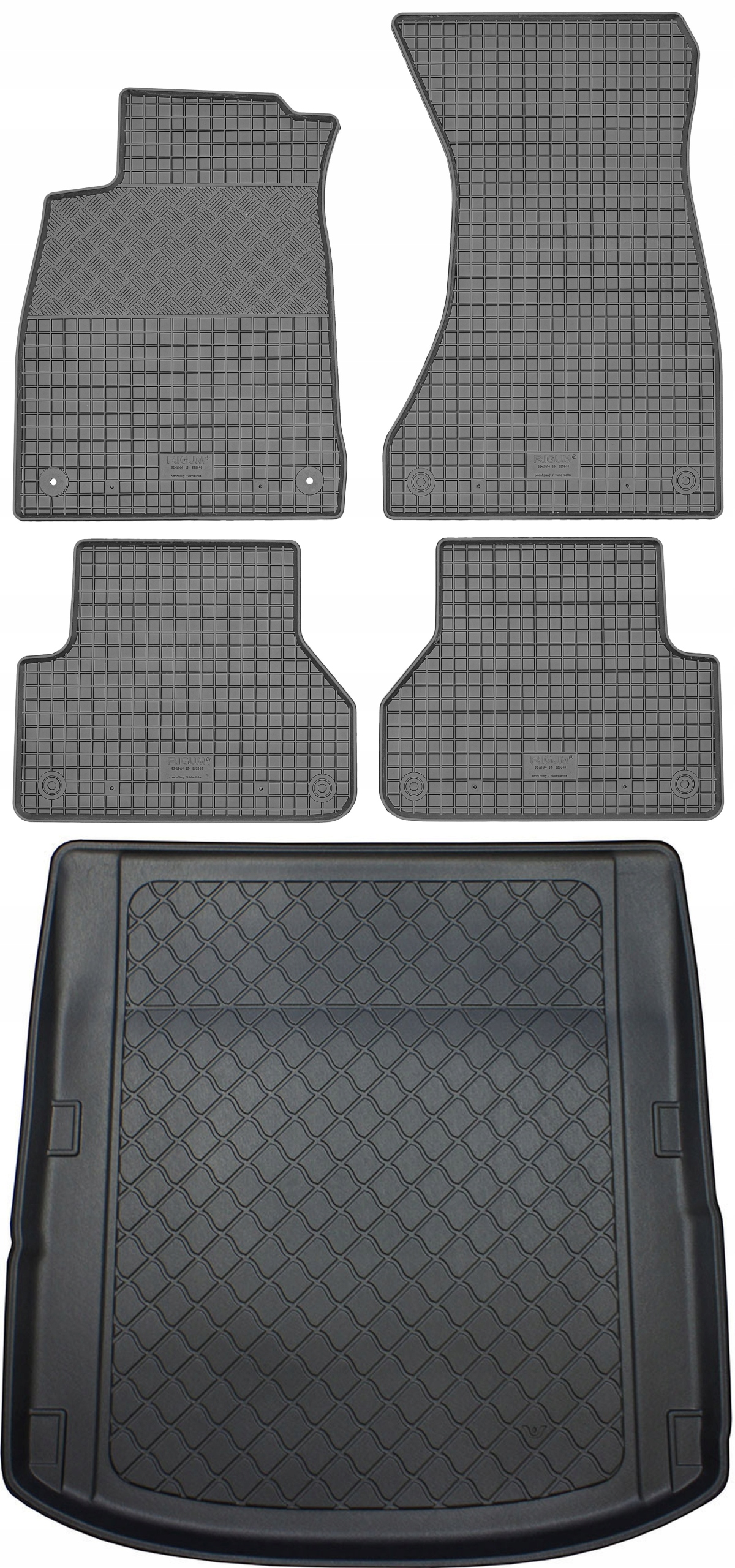 Audi A5 Coupe (3-dverové) od roku 10.2016 Sada Koberce batožinový priestor