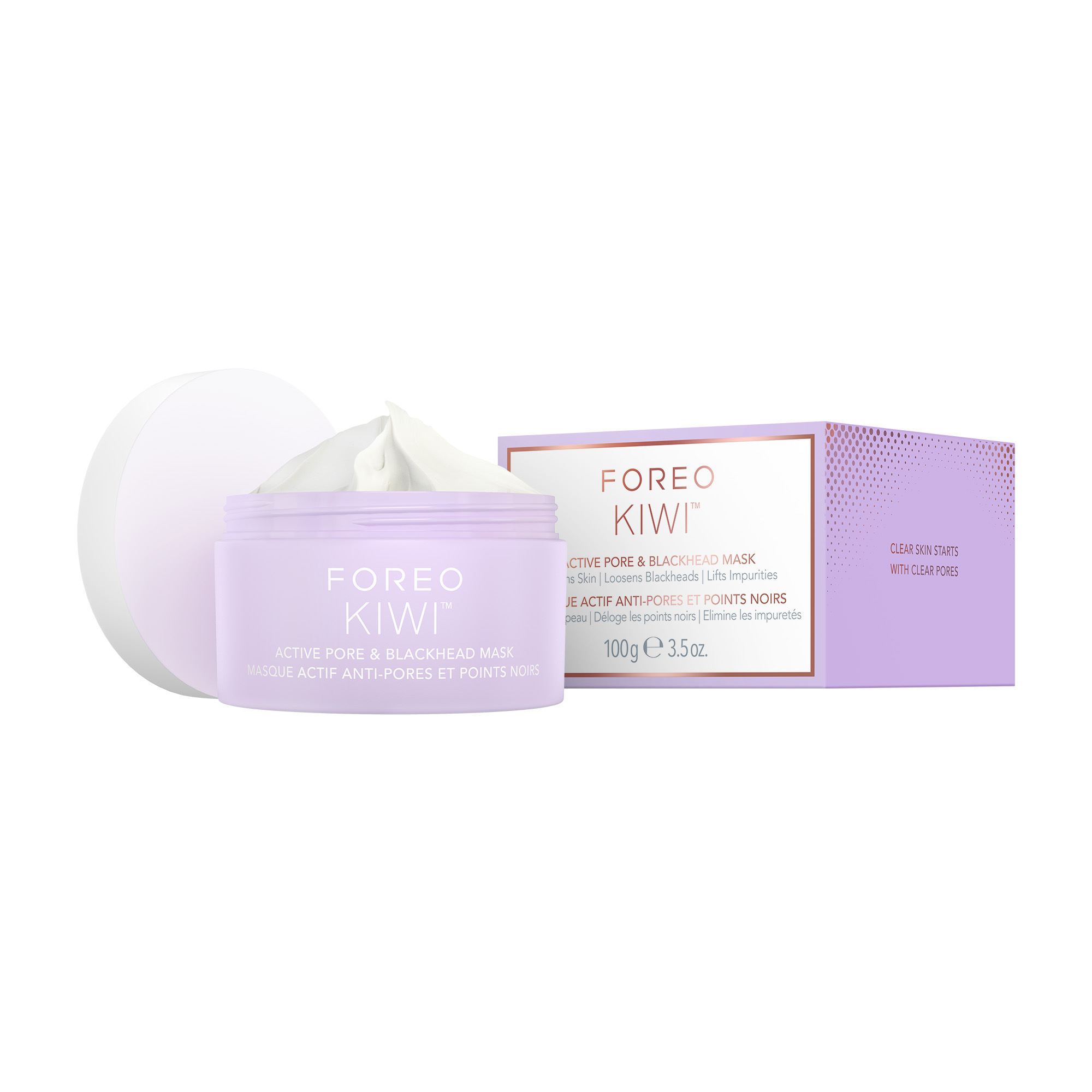 Foreo Kiwi Active Pore & Blackhead Mask 100g Foreo Kiwi Aktivní maska na póry a černé tečky 100 g