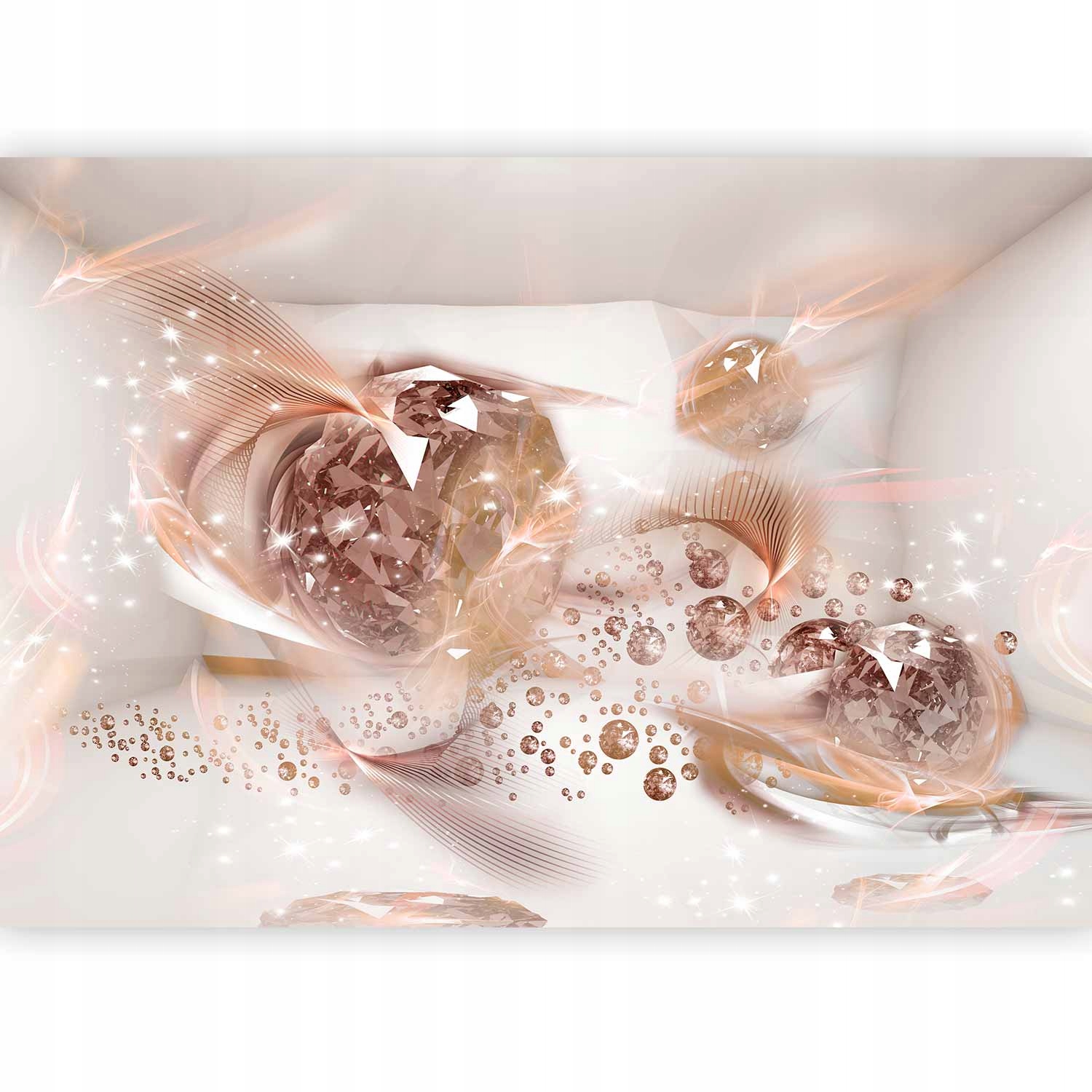 Fototapeta Abstrakce Diamanty Krystaly Glamour Moderní Obývací Pokoj 400x280