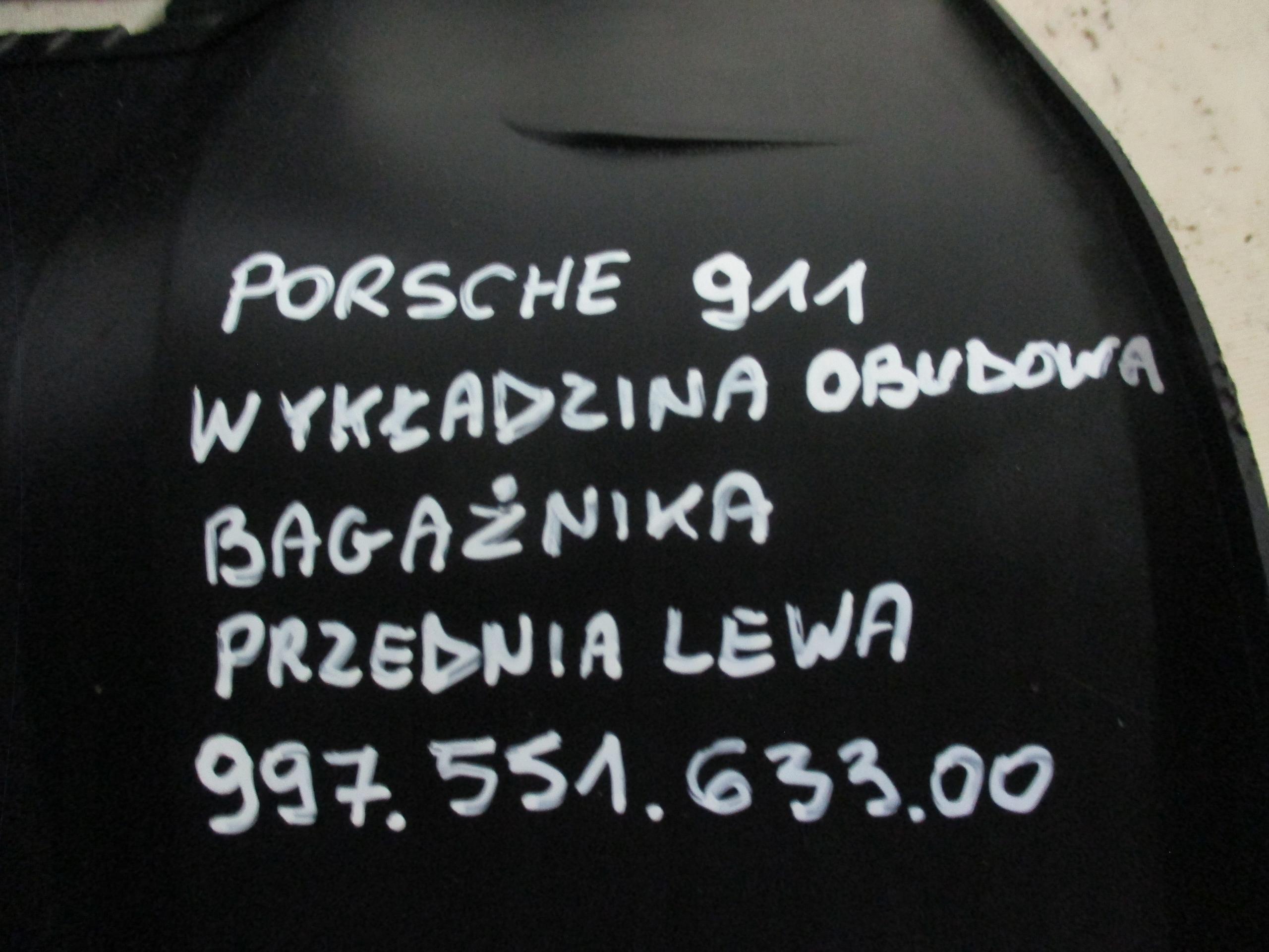 OBAL KUFRA PORSCHE 911 997 551 633 00