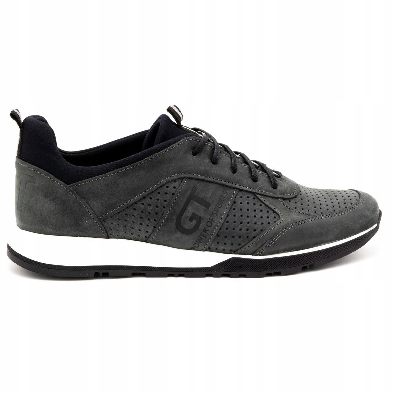 

Buty męskie skórzane casual 2111P szare 45