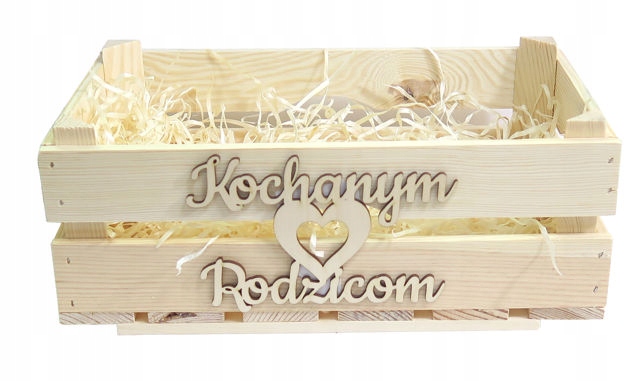 

Skrzynka Kochanym Rodzicom ślub prezent AG86 wesel