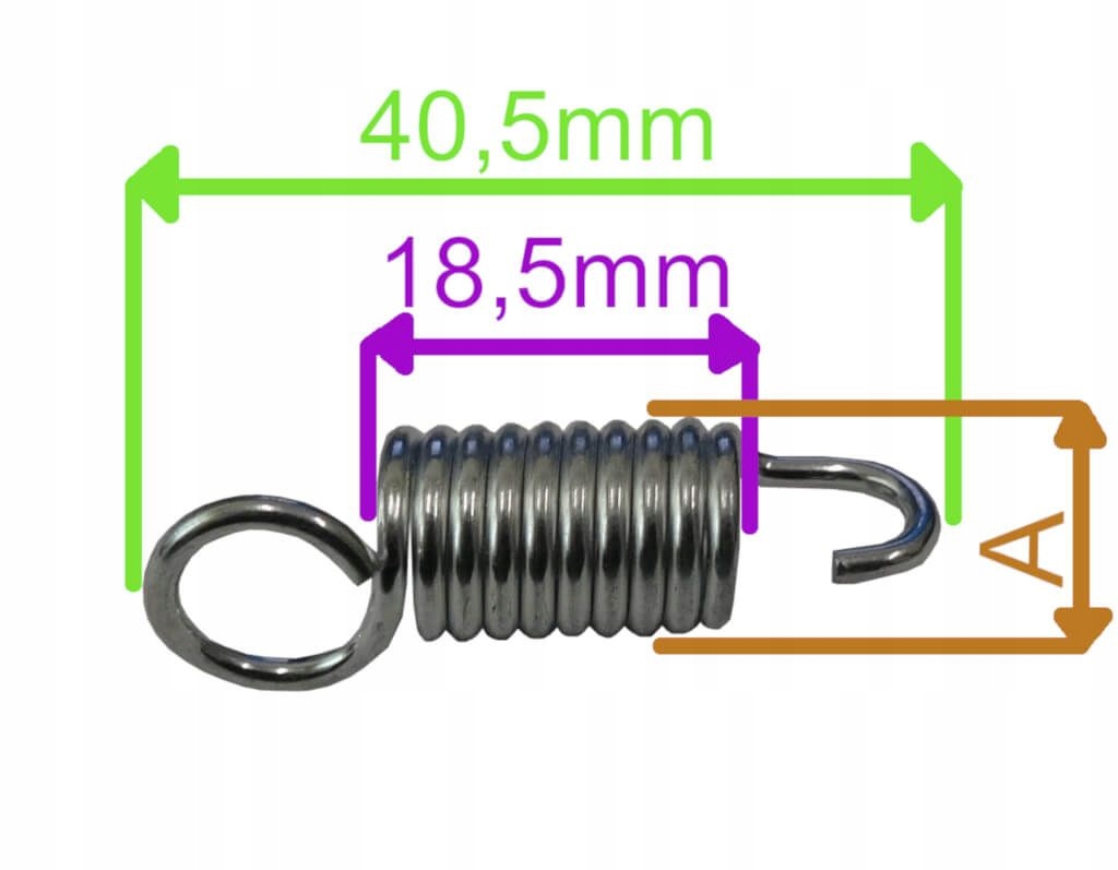 SPRĘŻYNA PRZEKŁADNI NAPĘDOWEJ KOSIARKI VEGA Typ regular (sprężyna)