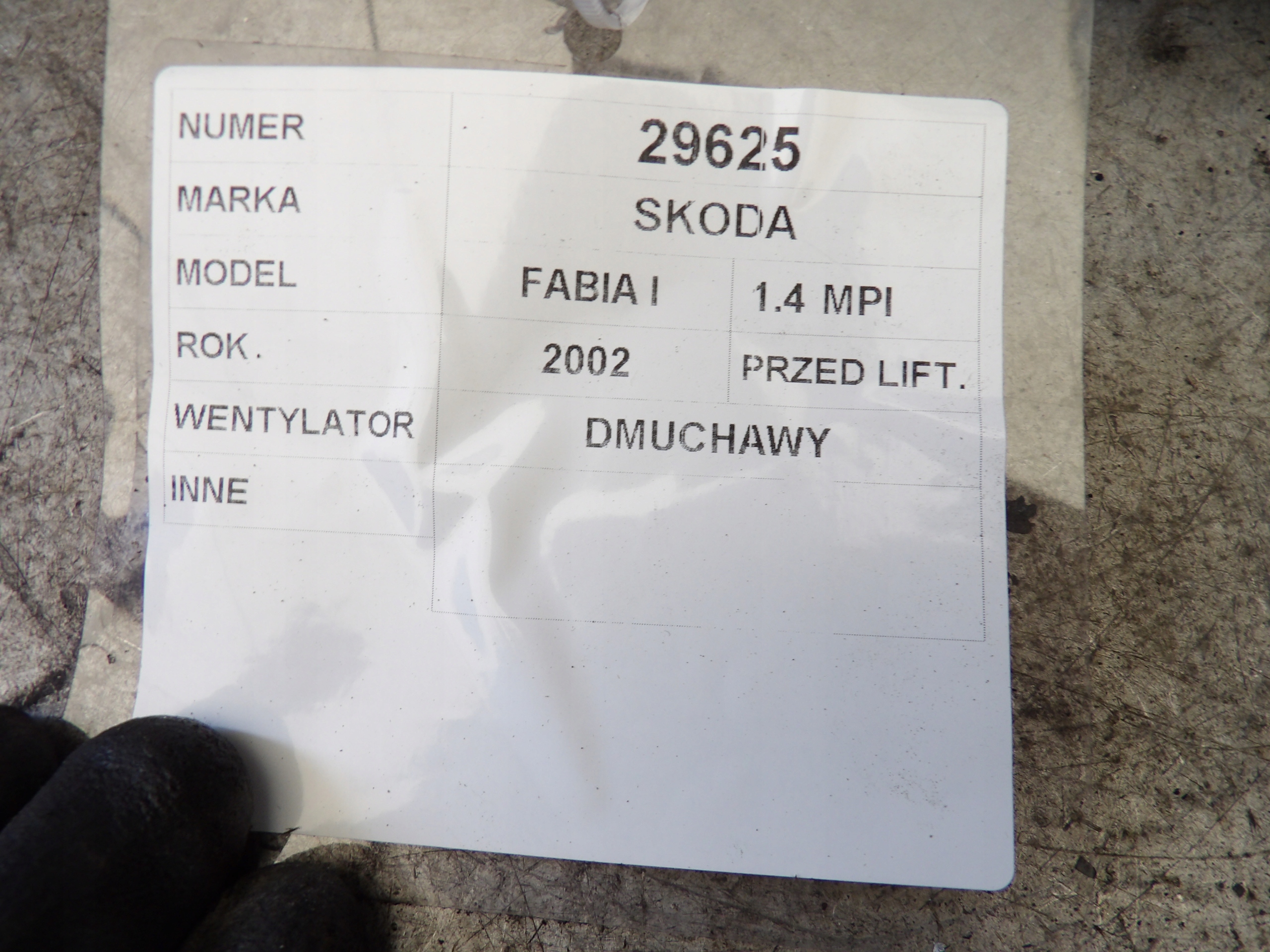 Skoda Fabia e VENTOLA di riscaldamento 1,4MPI